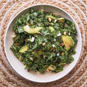 Lidia Bastianich's Kale Salad with Avocado and Pistachios