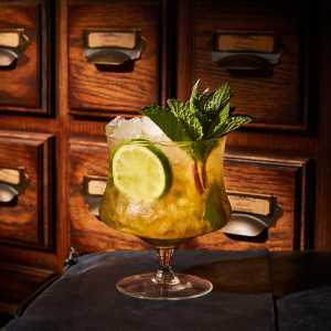 Best cocktail bars in Toronto | Cedar and Ginger Mule cocktail at Prequel and Co. Apothecary