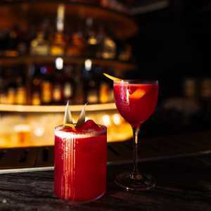 New Toronto restaurants | Bright red cocktails at Bar 404