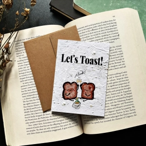 Foodie gift ideas | Seeded Memories Let’s Toast Card
