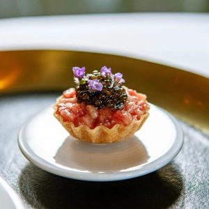 A tartare at Alo restaurant