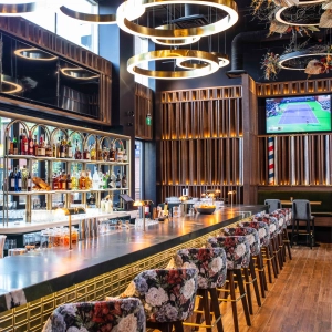 Inside the Pan Am Lounge at Marked Restaurant