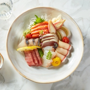 A plate of seafood at AP restaurant