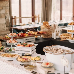 A brunch spread at Cambridge Mill