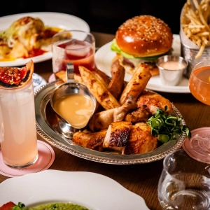 Various dishes at La Plume in The Well