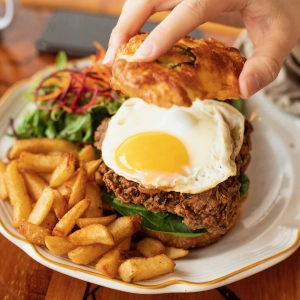 The breakfast sandwich from Lazy Daisy's