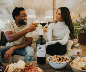 California cabernet sauvignons | A couple enjoy a glass of Z. Alexander Brown Uncaged Cabernet Sauvignon