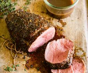 Winter recipes | Mushroom-Rubbed Roast Venison au Jus