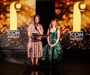 The 2024 foodism ICON Awards | CEO Krista Faist and editor Katie Bridges presenting on stage at the foodism ICON Awards