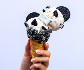 Toronto's best ice cream | cookies and cream scoops at Fugo