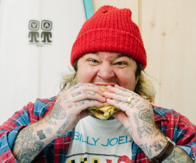Matty Matheson | The celeb chef digs into a Matty's Patty's cheeseburger