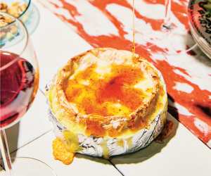 Weeknight dinner recipes | Christine Flynn’s Baked Cheese with Hot Honey