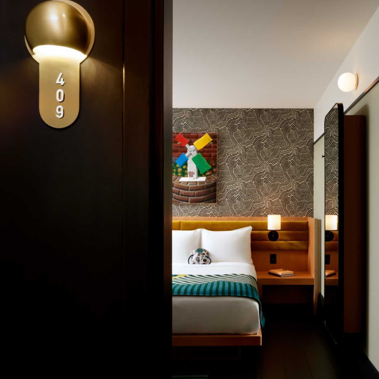 Inside the newly renovated Drake Hotel, Toronto | A cracked door opens into a guest room