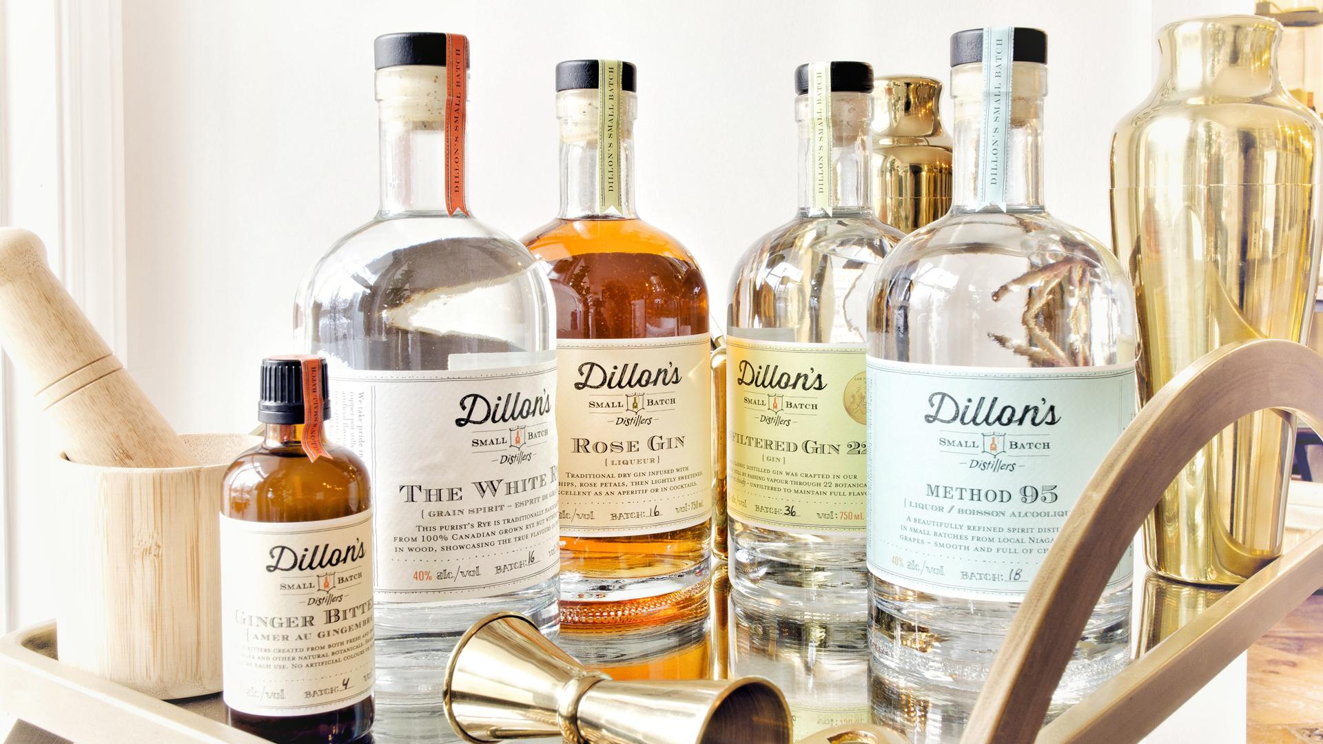 Ontario distilleries | A range of spirits from Dillon's Ontario distilleries | A range of spirits from Dillon's