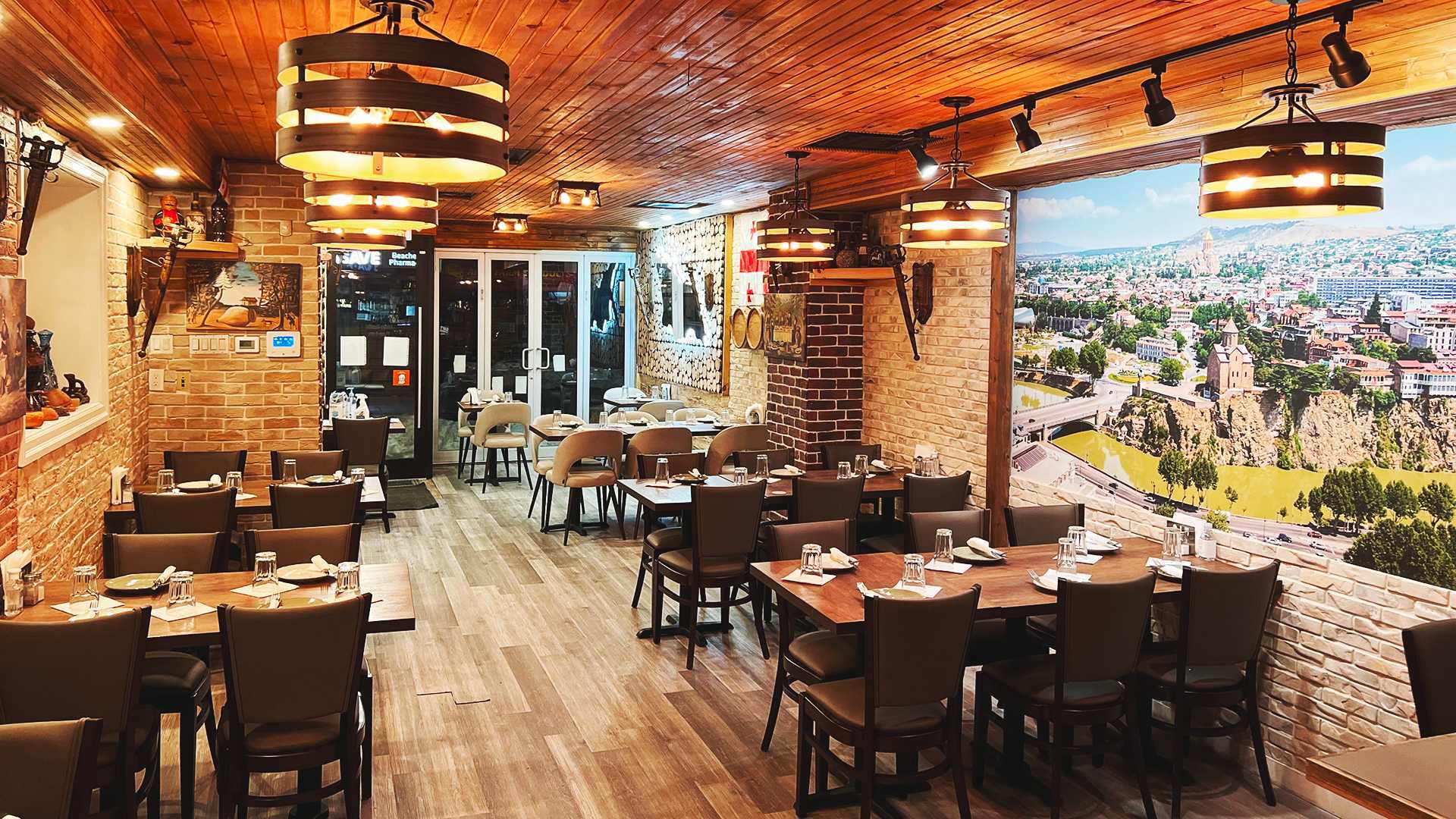 Inside Tiflisi restaurant in the Beaches