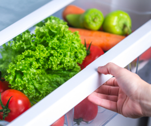 Community Fridges Toronto | produce inside a refrigerator drawer