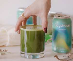 Daydream sparkling water non-alcoholic matcha cocktail