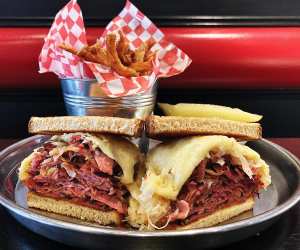 The best sandwiches in Toronto | Stacked Rueben sandwich at Zeldon's Deli and Desserts