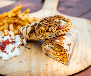 The best shawarma in Toronto | A chicken shawarma wrap from Chef Harwash