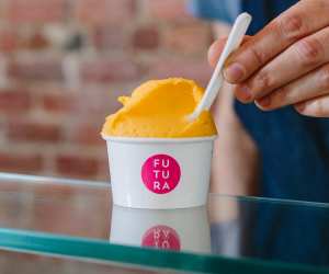 Gelato vs ice cream | Brightly-coloured gelato at Futura Granita + Gelato