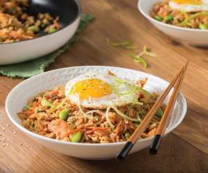 Rice recipes | Honey garlic kimchi fried rice
