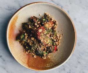 Vegetarian recipes | Rosalinda's crispy brussels sprouts with cranberry