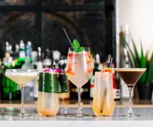 Soluna Toronto | A lineup of cocktails at Soluna
