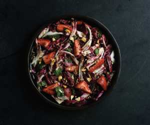 Canadian recipes from the Prairies | Christie Peters's Strawberry Mint Radicchio Salad