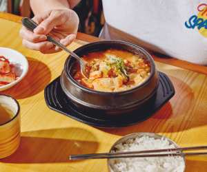 Korean Village Restaurant | Soondubu, a soft tofu stew with assorted seafood, at Korean Village Restaurant