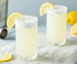 Gin fizz cocktails